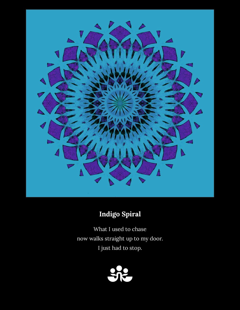 JK Haiku No. 068 — Indigo Spiral